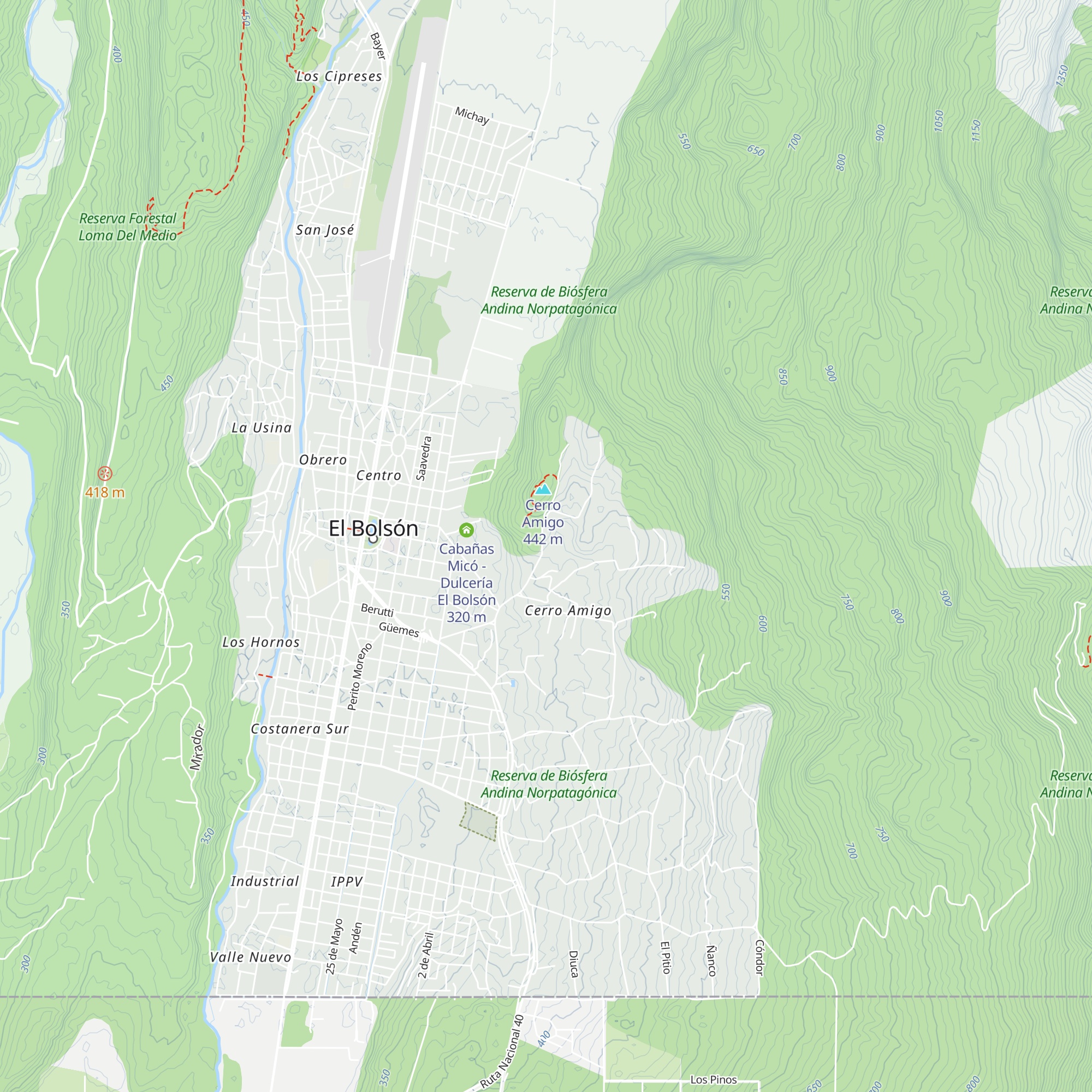 Cabaña La Linda map
