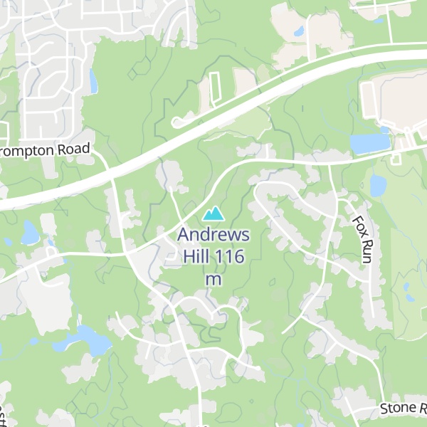Map of Andrews Hill