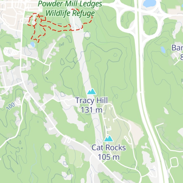 Map of Tracy Hill