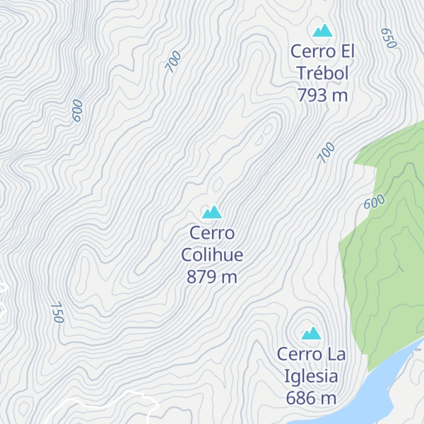 Map of Cerro Colihue