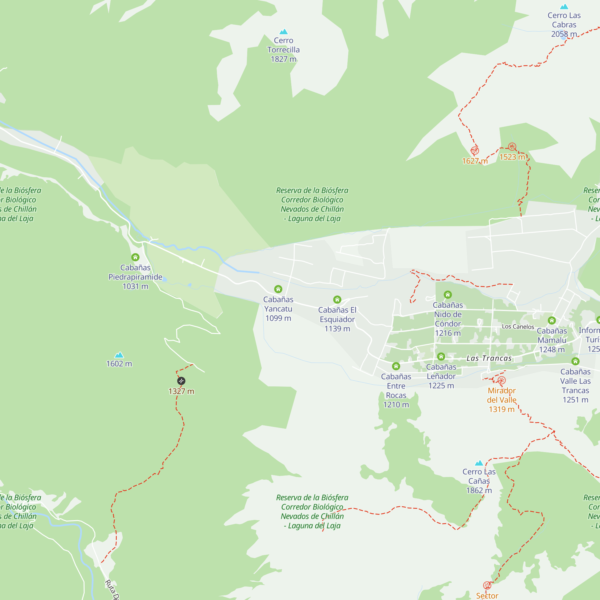 Cabañas Bafemadi map