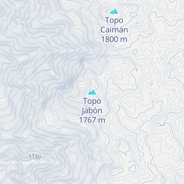 Map of Topo Jabón