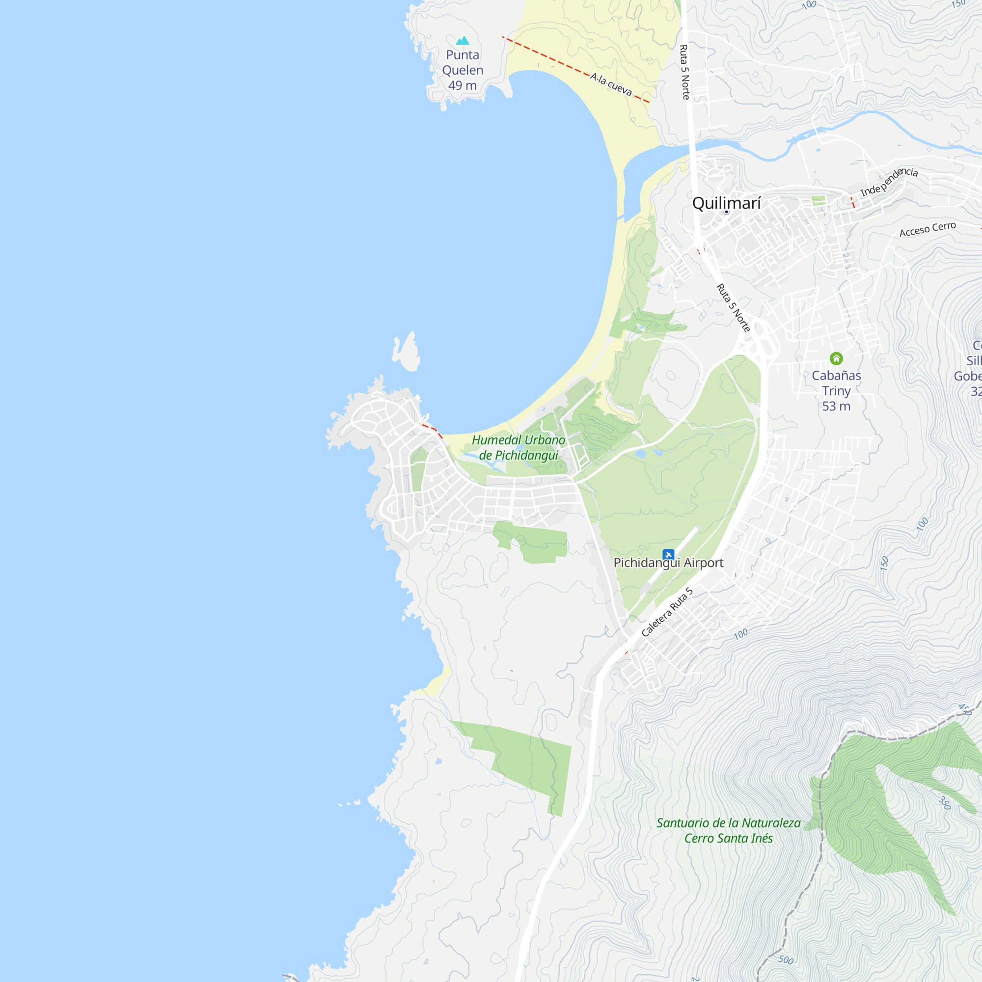 Cabañas Don Mateo map