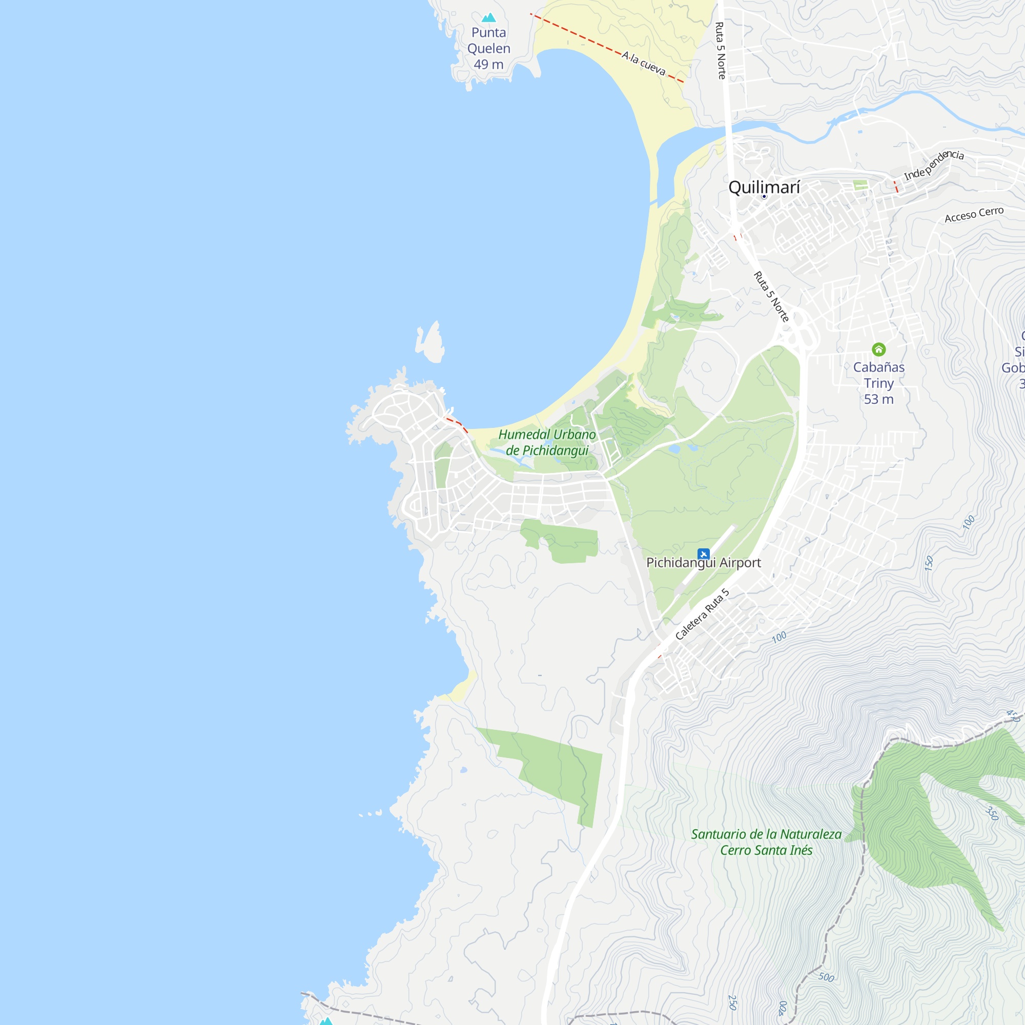 Cabañas Daniel map