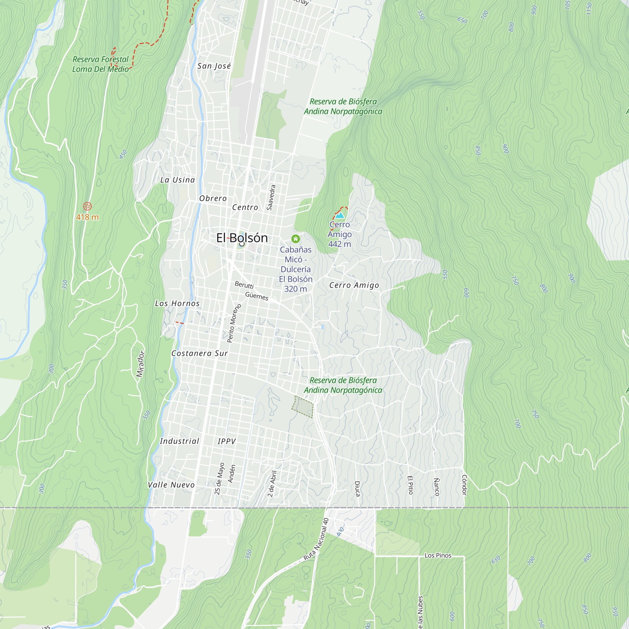 Cabañas Las Grullas map