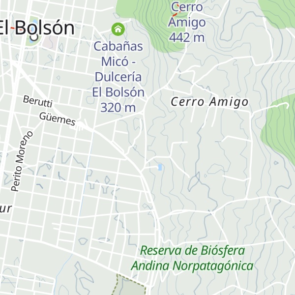 Map of Cabañas Las Grullas