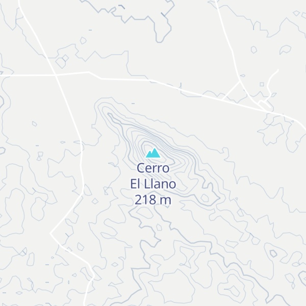 Map of Cerro El Llano