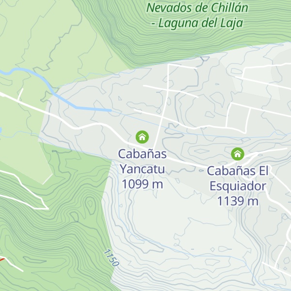 Map of Cabañas Roble Quemado