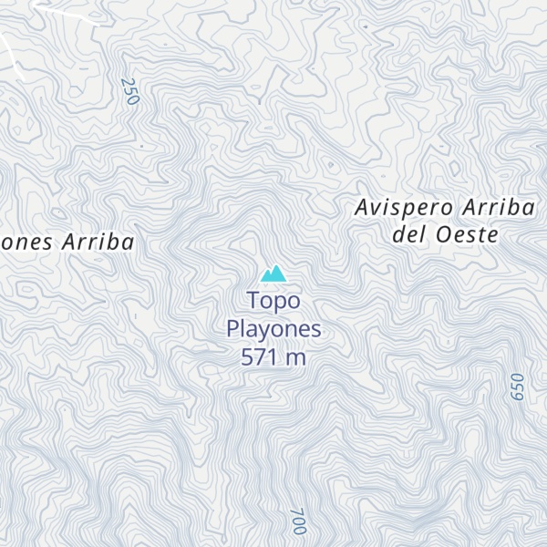 Map of Topo Playones