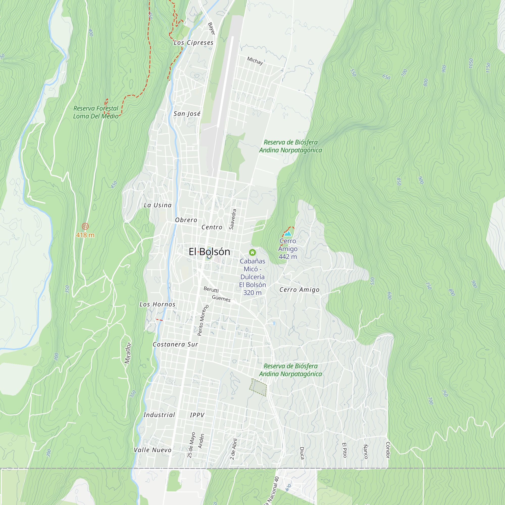 Cabañas Micó - Dulcería El Bolsón map