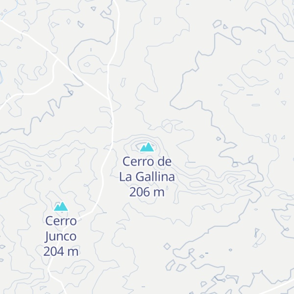 Map of Cerro de La Gallina