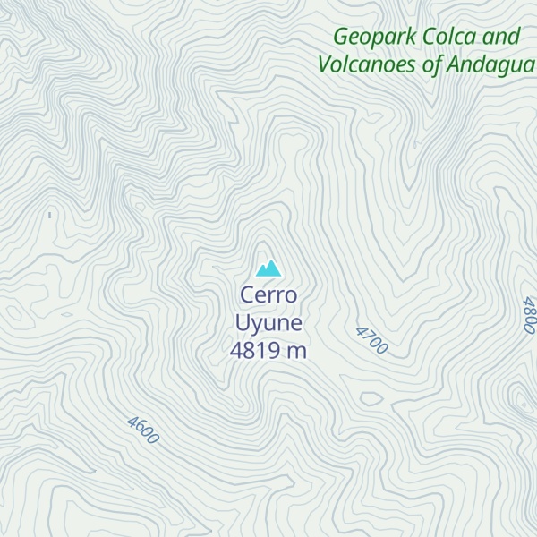 Map of Cerro Uyune