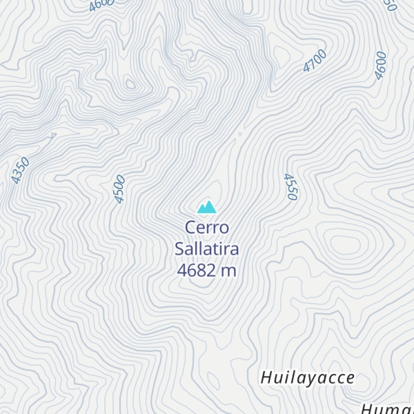 Map of Cerro Sallatira