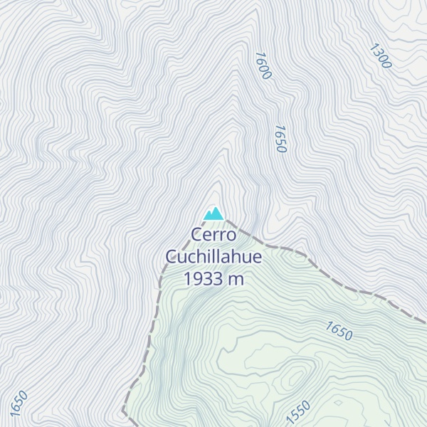 Map of Cerro Cuchillahue