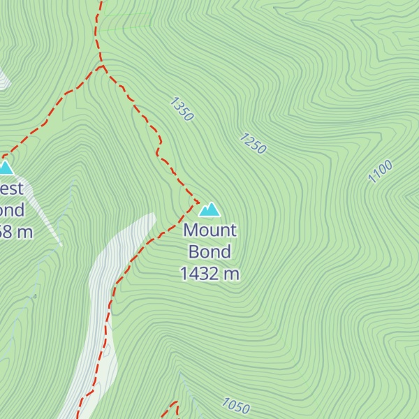 Map of Mount Bond