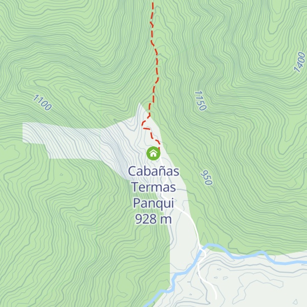 Map of Cabañas Termas Panqui