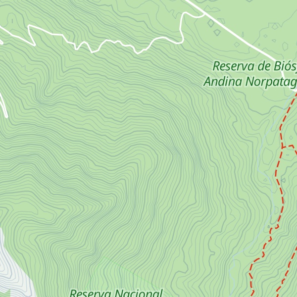 Map of Refugio Extremo Encantado - Cerro López