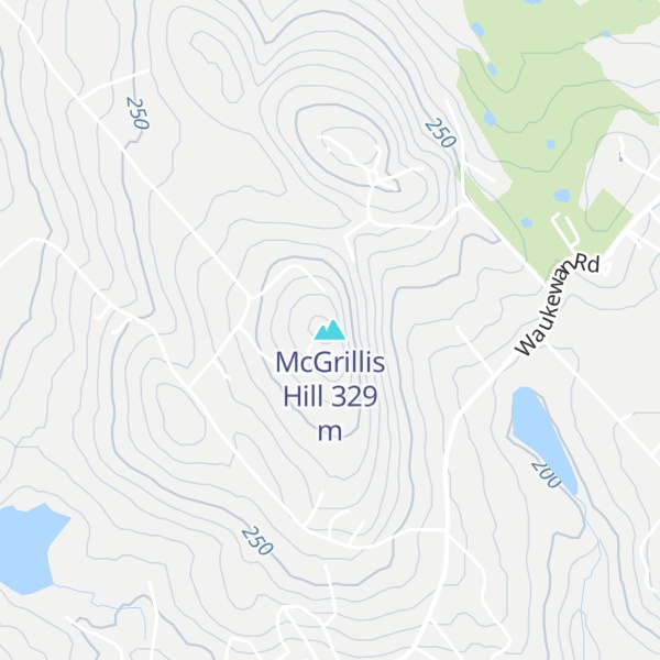 Map of McGrillis Hill