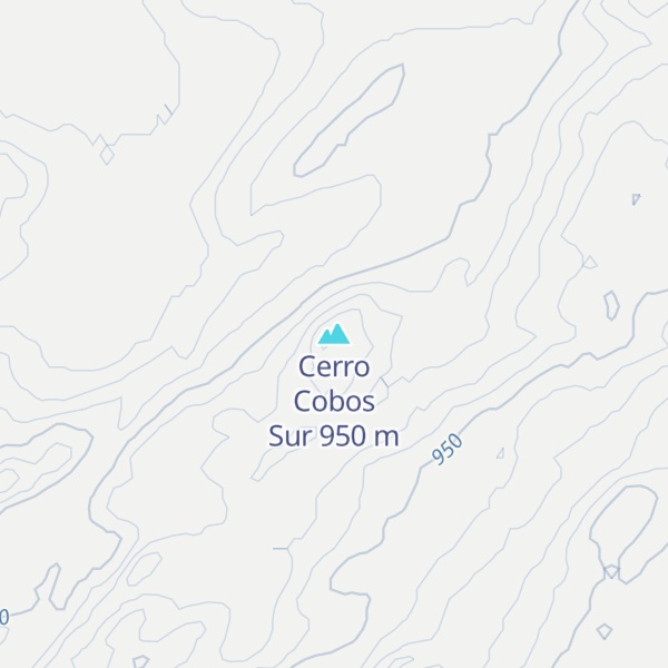Map of Cerro Cobos Sur