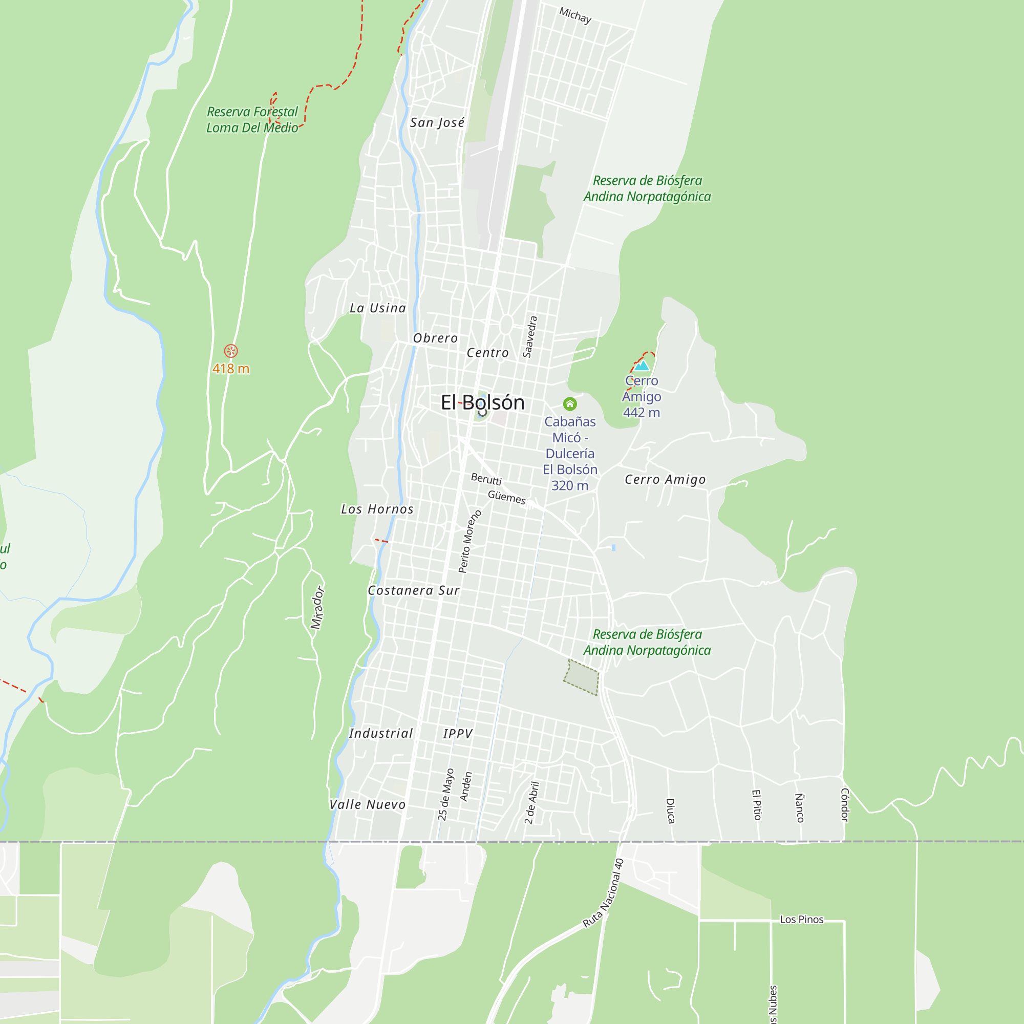 Cabañas Willy map