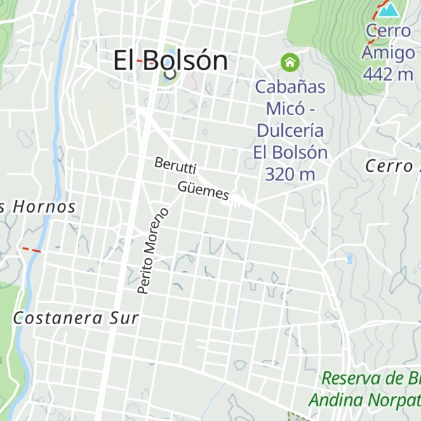 Map of Cabañas Willy