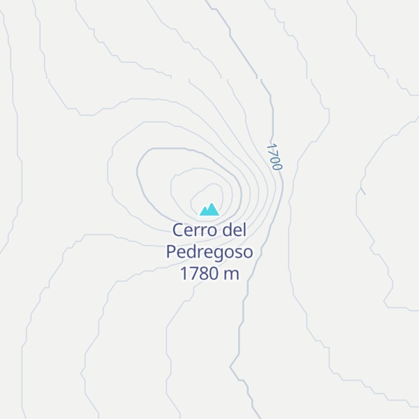 Map of Cerro del Pedregoso
