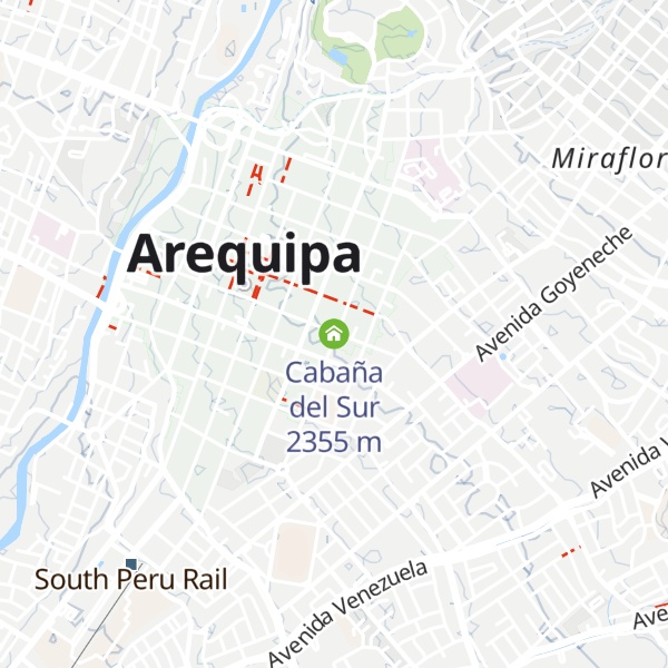 Map of Cabaña del Sur