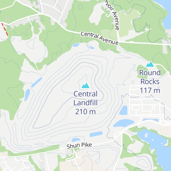 Map of Central Landfill