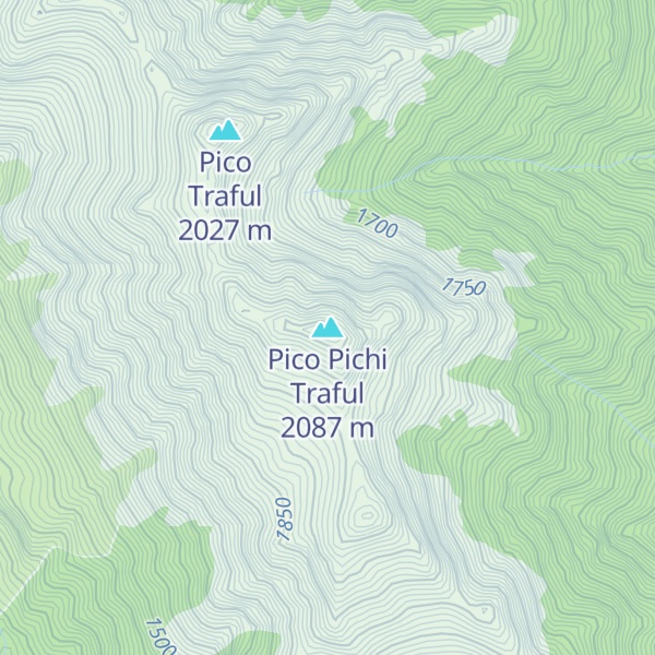 Map of Pico Pichi Traful