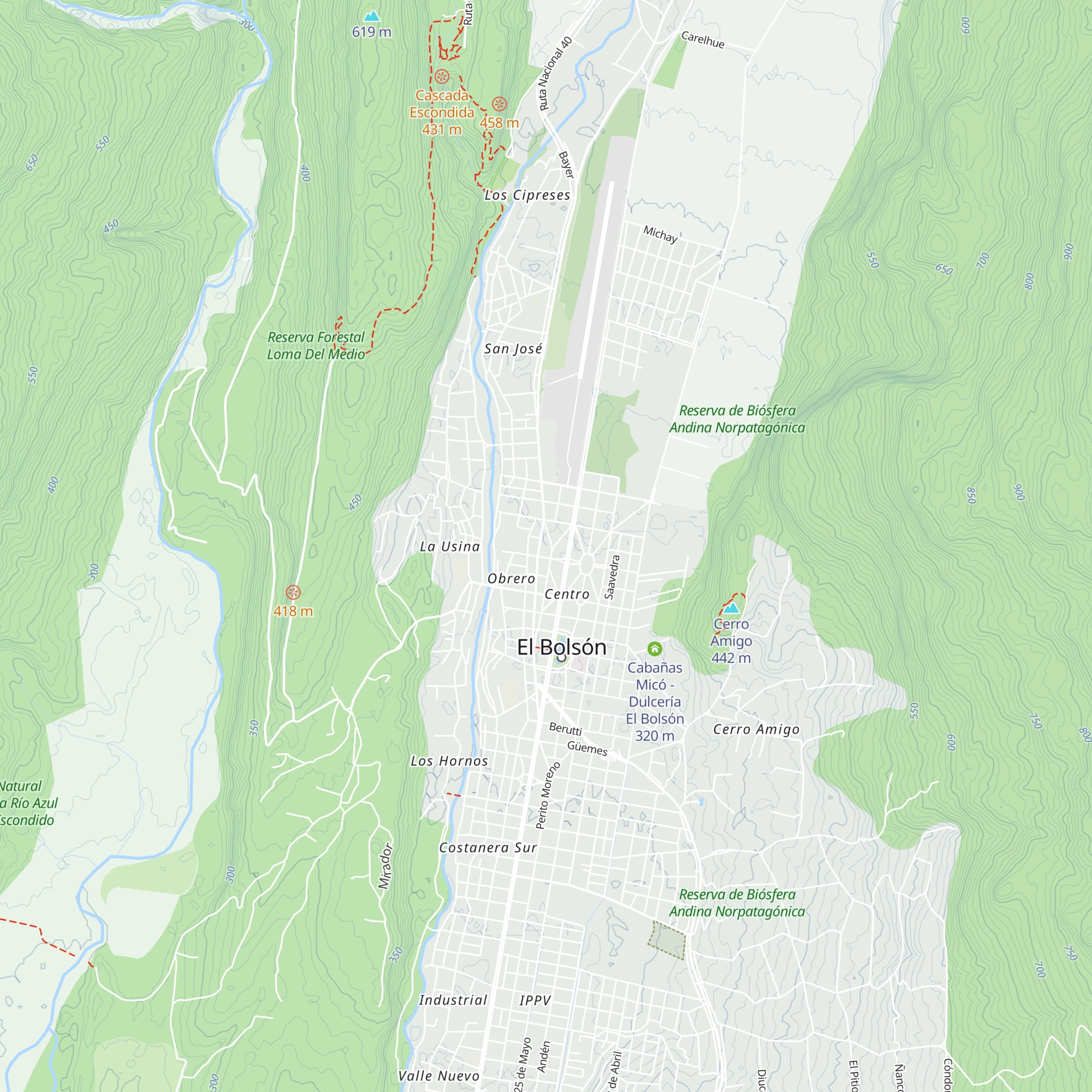 Cabañas El Viejo Cerezo map