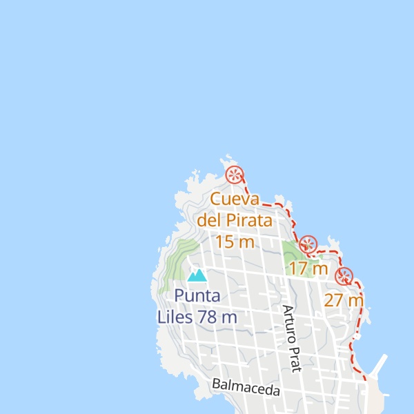 Map of Cabañas Roca Mar