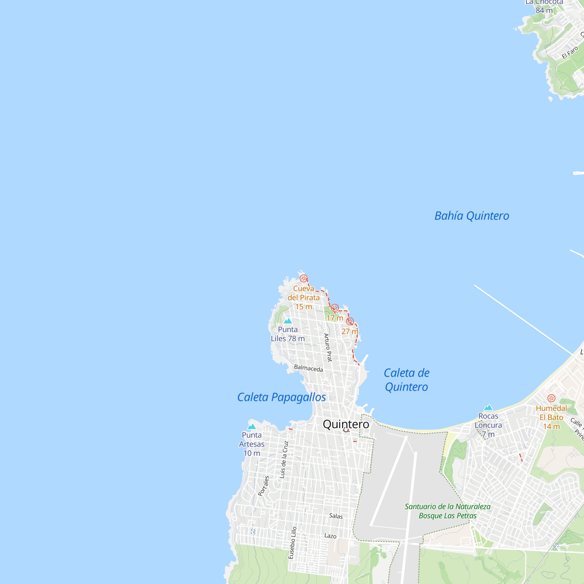 Cabañas Roca Mar map