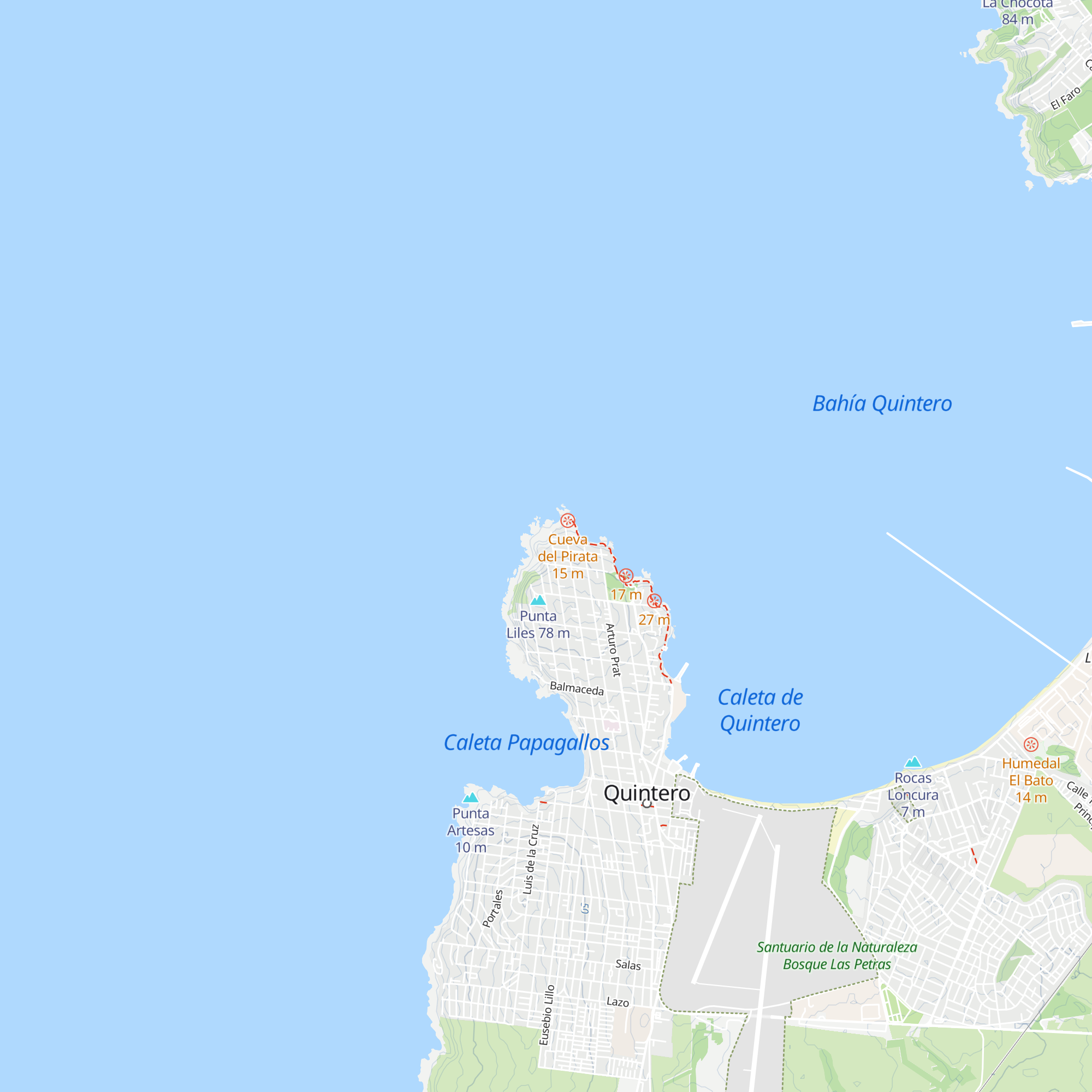 Cabañas Roca Mar map