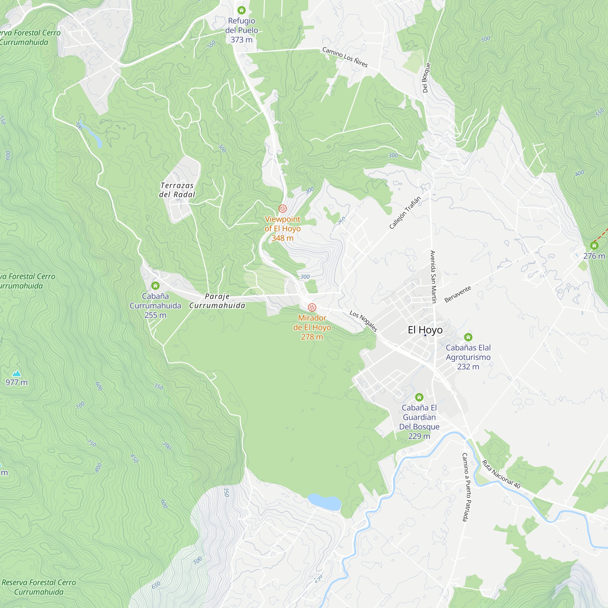 Cabañas Mari Mari map