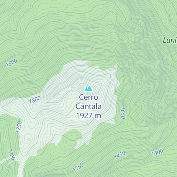 Map of Cerro Cantala