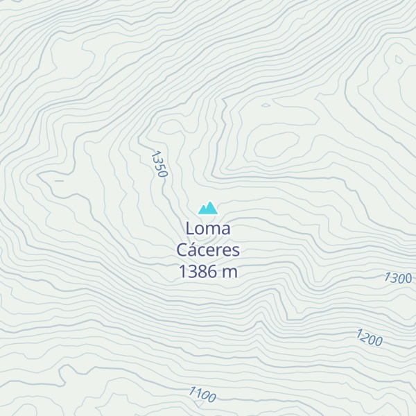 Map of Loma Cáceres