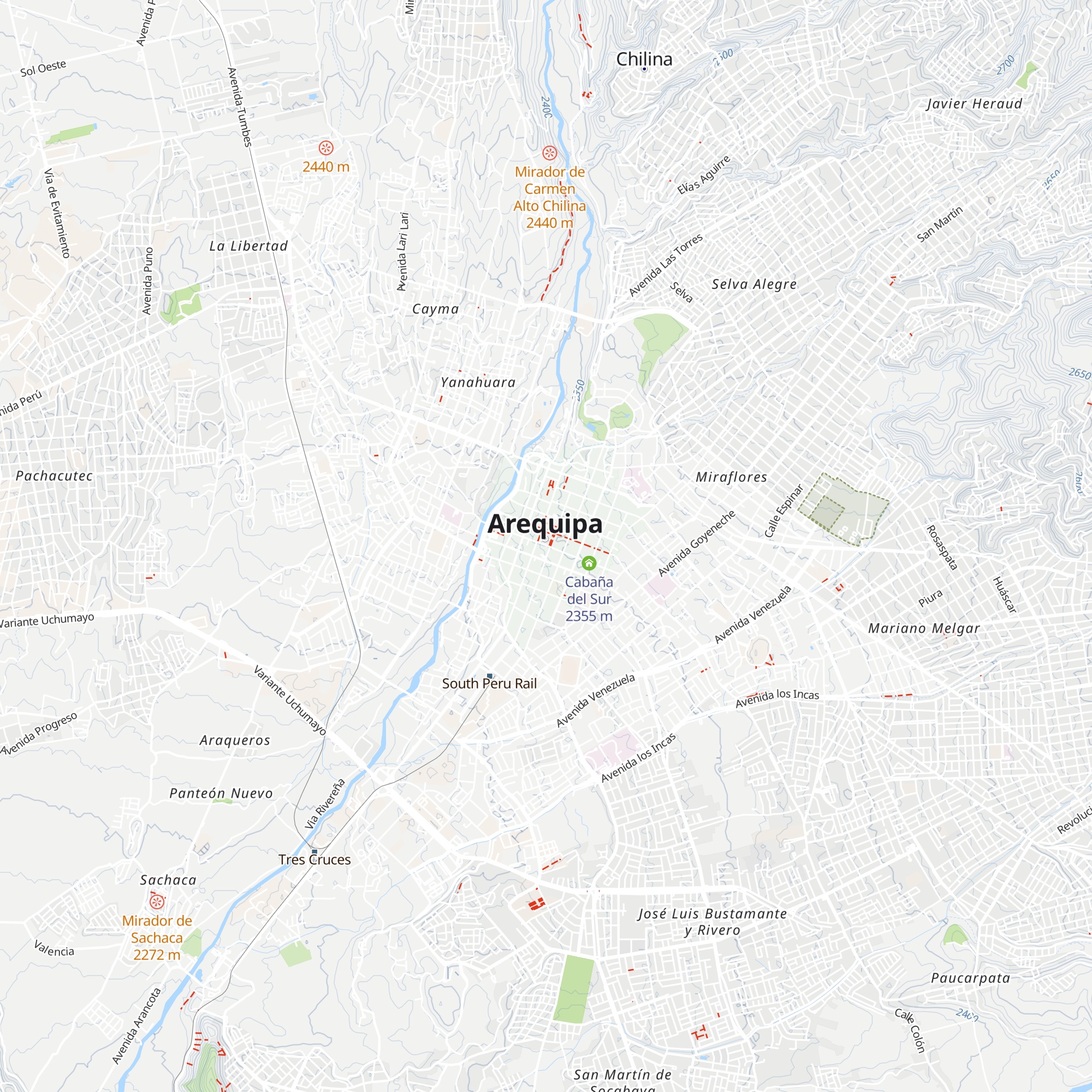 IPerú map