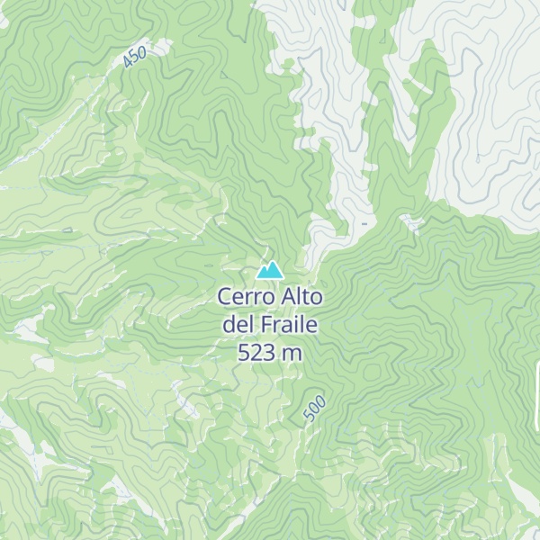Map of Cerro Alto del Fraile