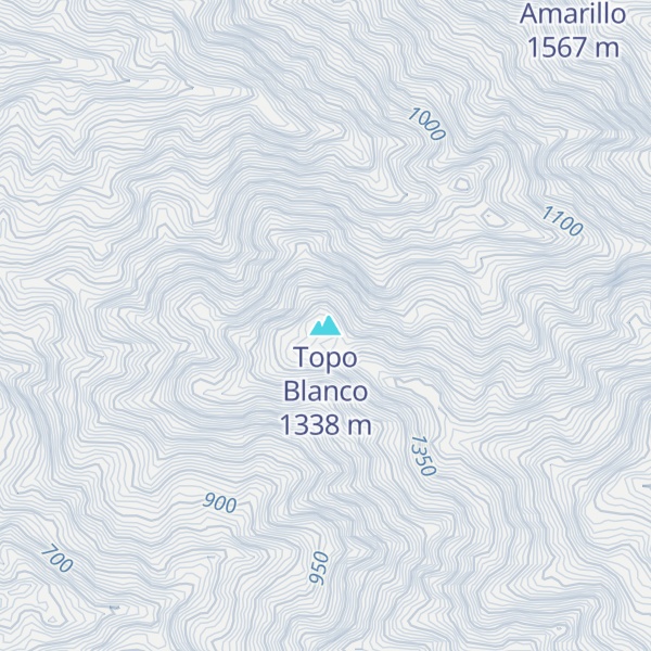 Map of Topo Blanco