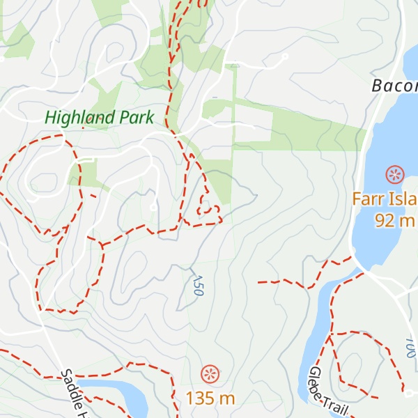 Map of Saddle Hill