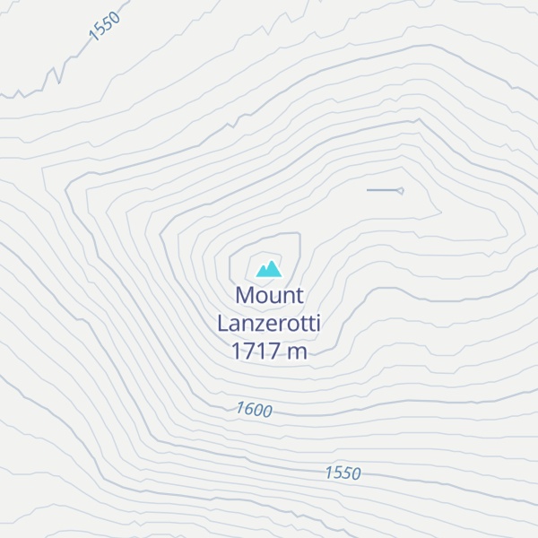 Map of Mount Lanzerotti
