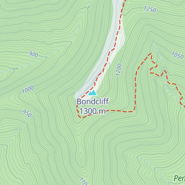 Map of Bondcliff