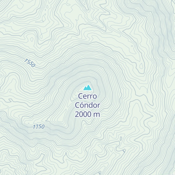 Map of Cerro Cóndor