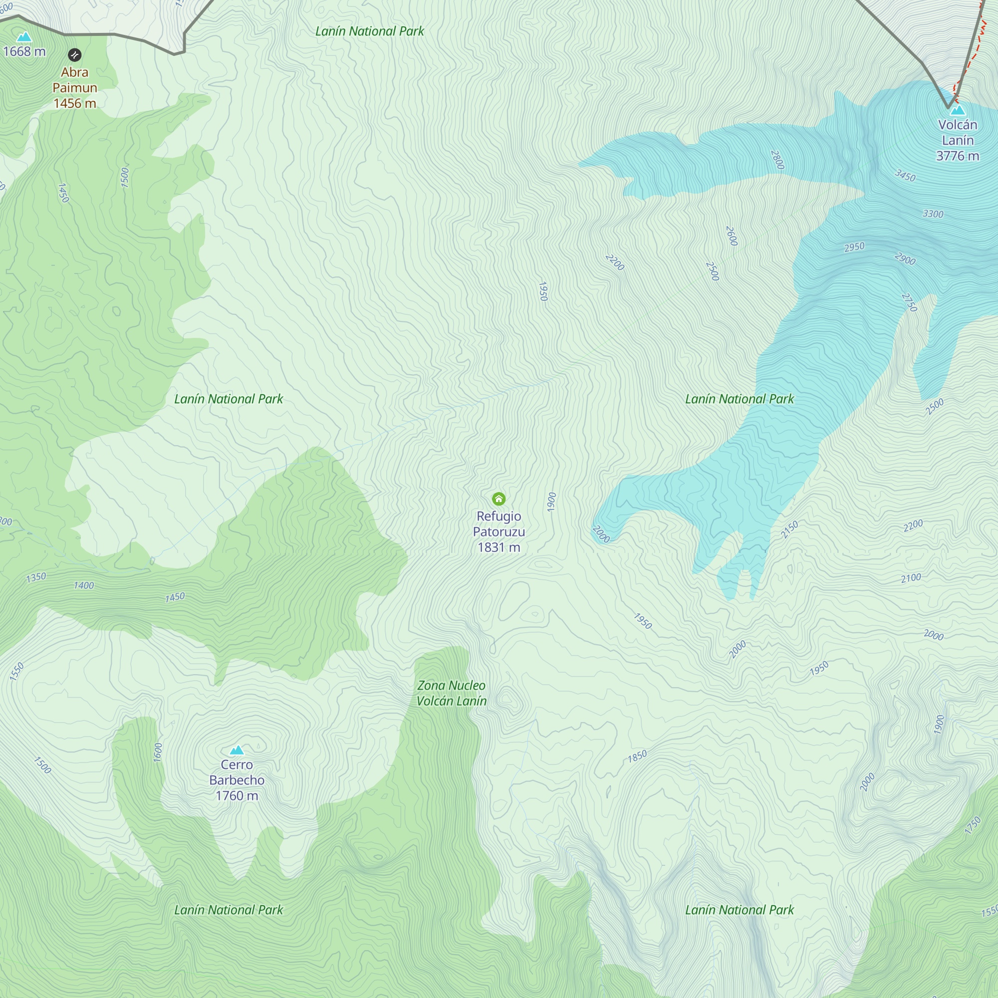 Refugio Patoruzu map