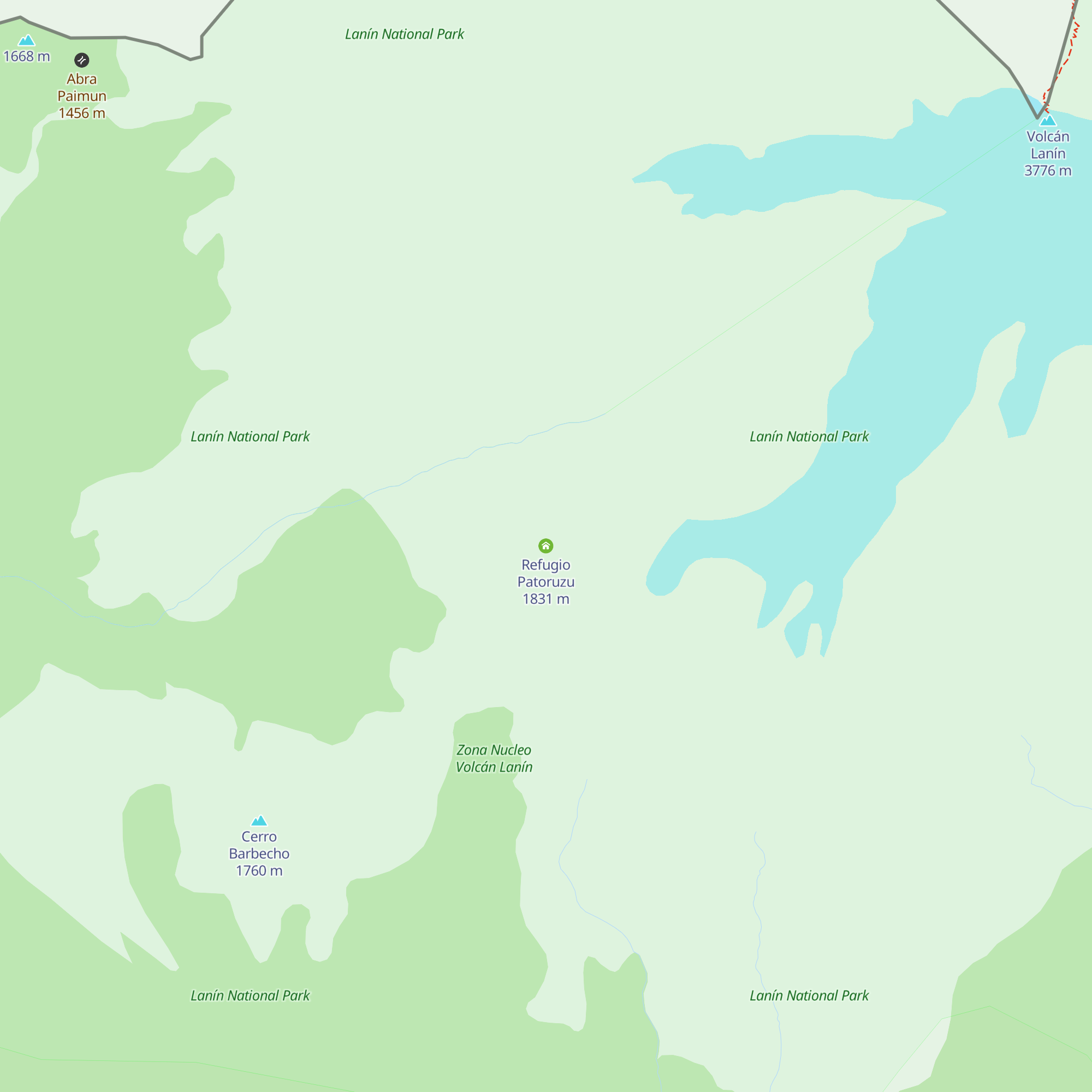 Refugio Patoruzu map