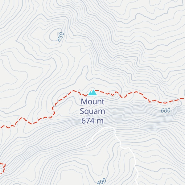 Map of Mount Squam