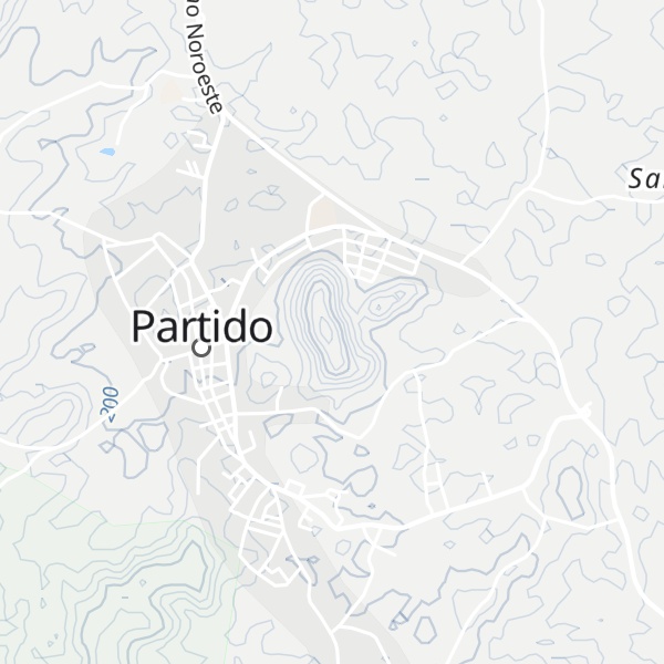 Map of Cerro de Partido