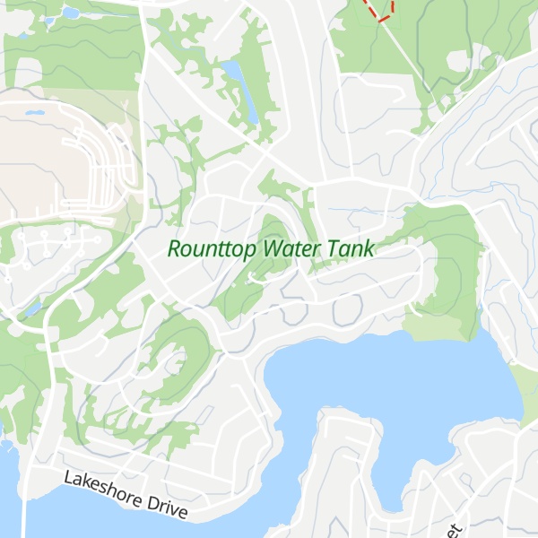 Map of Round Top Hill