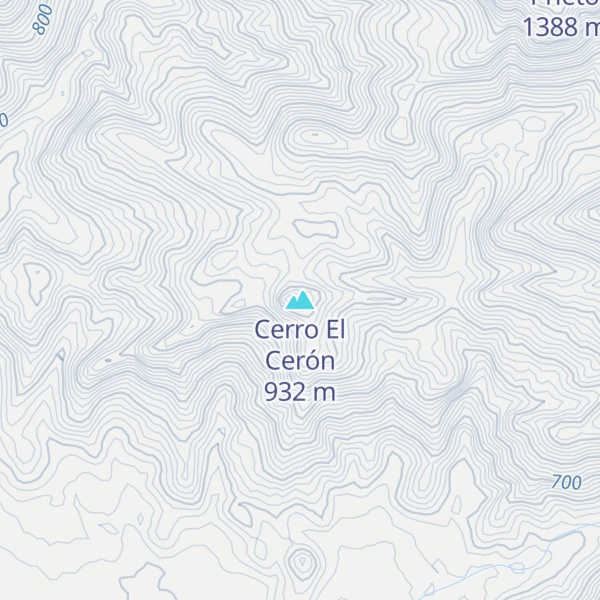 Map of Cerro El Cerón