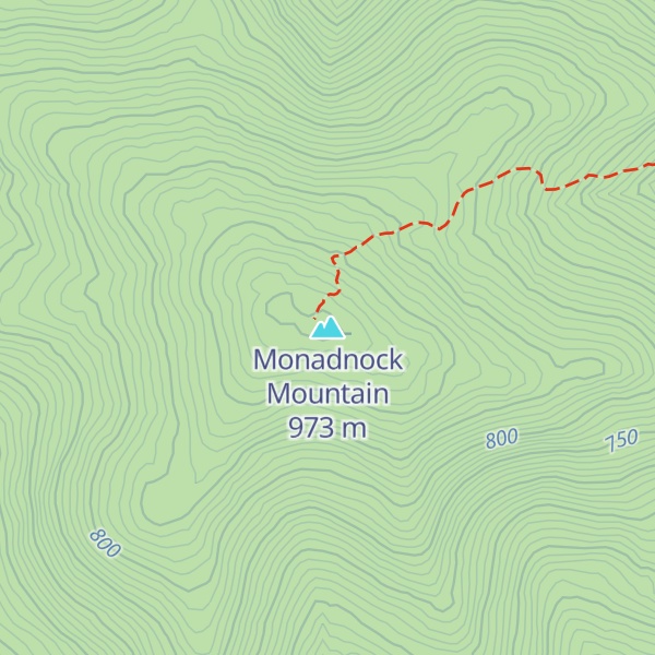 Map of Monadnock Mountain